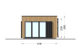 Domek ogrodowy drewniany PREMIUM (34 mm + elewacja), 5x4 m, 18 m² specification 3
