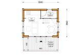Domek letniskowy całoroczny SARA RV (z izolacją, WT2021) z antresolą, 20 m² specification 1
