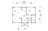 Dom drewniany letniskowy EMMA (66 mm), 70 m² specification 1
