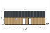 Dom drewniany letniskowy ADALINE (34 mm + elewacja), 50 m² specification 4