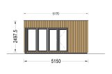 Domek ogrodowy drewniany PREMIUM (44 mm + elewacja, z izolacją PLUS), 5x4 m, 20 m² specification 2