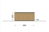 Garaż drewniany SILVIA F PLUS z pomieszczeniem gospodarczym (34 mm + elewacja), 6x6 m, 36 m² specification 4