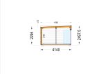 Domek letniskowy drewniany PREMIUM (34 mm + elewacja, z izolacją PLUS), 7,5 x 4 m, 30 m² specification 6