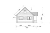 Dom drewniany całoroczny EMMA (44+44 mm, z izolacją), 70 m² specification 4