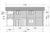 Dom drewniany całoroczny TOULOUSE (44+44 mm, z izolacją), 100 m² - z tarasem 20 m² specification 4