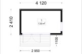 Domek ogrodowy drewniany PREMIUM (paneli SIP), 4,1 x 2,4 m, 10 m² specification 1