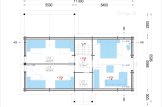 Dom drewniany letniskowy VERA (44+44 mm), 132 m² - z tarasem 13,5 m² specification 3