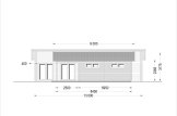 Dom drewniany całoroczny BERTA F (44+44 mm, z izolacją), 72 m² - z tarasem 18 m² i z garażem 20 m² specification 2
