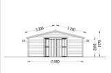 Garaż drewniany CLASSIC (44 mm), 6x6 m, 36 m² specification 2