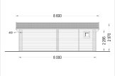 Domek letniskowy całoroczny MARINA (44+44 mm, z izolacją PLUS), 8x6 m, 48 m² specification 4