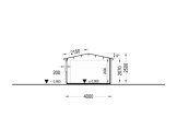 Garaż drewniany CLASSIC (34 mm), 4x6 m, 24 m² specification 6