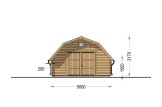 Garaż drewniany BARN (44 mm), 5x6 m, 30 m² specification 2