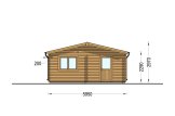 Garaż drewniany dwustanowiskowy ALTERNATIVE (44 mm), 6x6 m, 36 m² specification 3