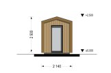 Domek ogrodowy drewniany EMMY (34 mm + elewacja, z izolacją), 2x2 m, 4 m² specification 5