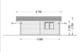 Domek ogrodowy drewniany WISSOUS (44 mm), 5x6 m, 30 m² specification 3