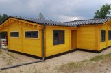 Dom drewniany letniskowy BERTA (66 mm), 72 m² - z tarasem 18 m² i z garażem 20 m² customer 1