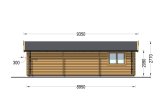 Garaż drewniany dwustanowiskowy CLASSIC DUO (44 mm), 6x9 m, 54 m² specification 5