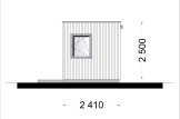 Domek ogrodowy drewniany PREMIUM (paneli SIP), 4,1 x 2,4 m, 10 m² specification 3