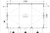 Garaż drewniany trzystanowiskowy TRIO (44 mm), 9x6 m, 54 m² specification 1
