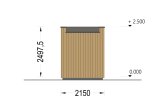 Domek ogrodowy drewniany PREMIUM (44 mm + elewacja, z izolacją PLUS), 2x2 m, 4 m² specification 4