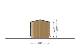 Sauna ogrodowa zewnętrzna SERENE (34 mm + elewacja), 4.5x2.5 m, 5 m² specification 3