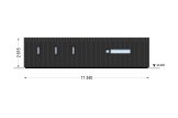Dom drewniany letniskowy CARLA (44 mm + elewacja), 66 m² specification 4