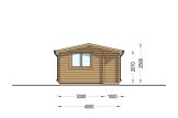 Domek ogrodowy drewniany OSLO (44 mm), 5x4 m, 20 m² specification 3
