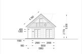 Dom drewniany całoroczny AURA (44+44 mm, z izolacją PLUS), 100 m² - z tarasem 35 m² specification 4