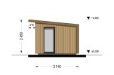 Domek ogrodowy drewniany EVELIN (34 mm + elewacja, z izolacją), 3x3 m, 9 m² specification 5
