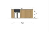 Dom drewniany letniskowy KAYA 2 (44 mm + elewacja, z izolacją), 64 m² specification 3