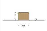 Garaż drewniany SILVIA F (34 mm + elewacja), 3,2x5,2 m, 16,6 m² specification 4