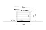 Domek ogrodowy drewniany LILLE F (34 mm), 4x3 m, 12 m² specification 6