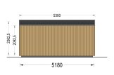 Domek ogrodowy drewniany EVELIN (34 mm + elewacja), 5x3 m, 15 m² specification 4