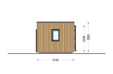 Domek ogrodowy drewniany PREMIUM (34 mm + elewacja), 5,95x3 m, 16 m² specification 3