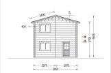 Dom drewniany całoroczny TOULOUSE (44+44 mm, z izolacją), 100 m² - z tarasem 20 m² specification 5