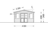 Domek ogrodowy drewniany OLYMP (44 mm), 4x3 m, 12 m² specification 2