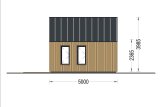 Domek letniskowy drewniany SALLY (34 mm + elewacja), 20 m² specification 3