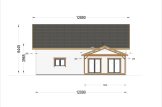 Dom drewniany letniskowy VERA (44+44 mm), 132 m² - z tarasem 13,5 m² specification 7