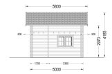 Domek letniskowy całoroczny AVIGNON (44+44 mm, z izolacją PLUS), 20 m² - z antresolą 16 m² specification 6