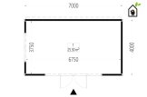 Domek ogrodowy drewniany PREMIUM (paneli SIP), 7x4 m, 28 m² specification 1