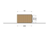 Dom drewniany letniskowy PREMIUM S (34 mm + elewacja, z izolacją), 10,5 x 4,5 m, 47 m² specification 5