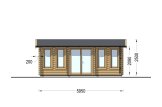 Domek ogrodowy drewniany DEVON (44 mm), 6x4 m, 24 m² specification 2
