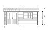 Domek ogrodowy drewniany OSLO (34+34 mm, z izolacją), 5x4 m, 20 m² specification 2