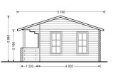Domek ogrodowy drewniany ROYAL (34 mm), 5x5 m, 25 m² specification 3