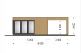 Domek ogrodowy drewniany PREMIUM (paneli SIP), 5x3 m, 15 m² - z tarasem 9 m² specification 2