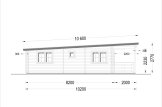 Dom drewniany całoroczny HYMER F (44+44 mm, z izolacją), 42 m² - z tarasem 10 m² specification 5