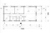 Dom drewniany całoroczny AVON (44+44 mm, z izolacją PLUS), 90 m² specification 1