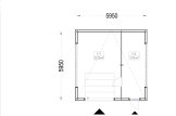 Garaż drewniany SILVIA F PLUS z pomieszczeniem gospodarczym (34 mm + elewacja), 6x6 m, 36 m² specification 1