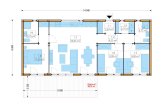 Dom drewniany letniskowy BELLA 3 (44 mm + elewacja, z izolacją), 75 m² specification 1