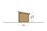 Sauna ogrodowa zewnętrzna VIGOR (44 mm), 3.3x2.5 m, 4.85 m² specification 5